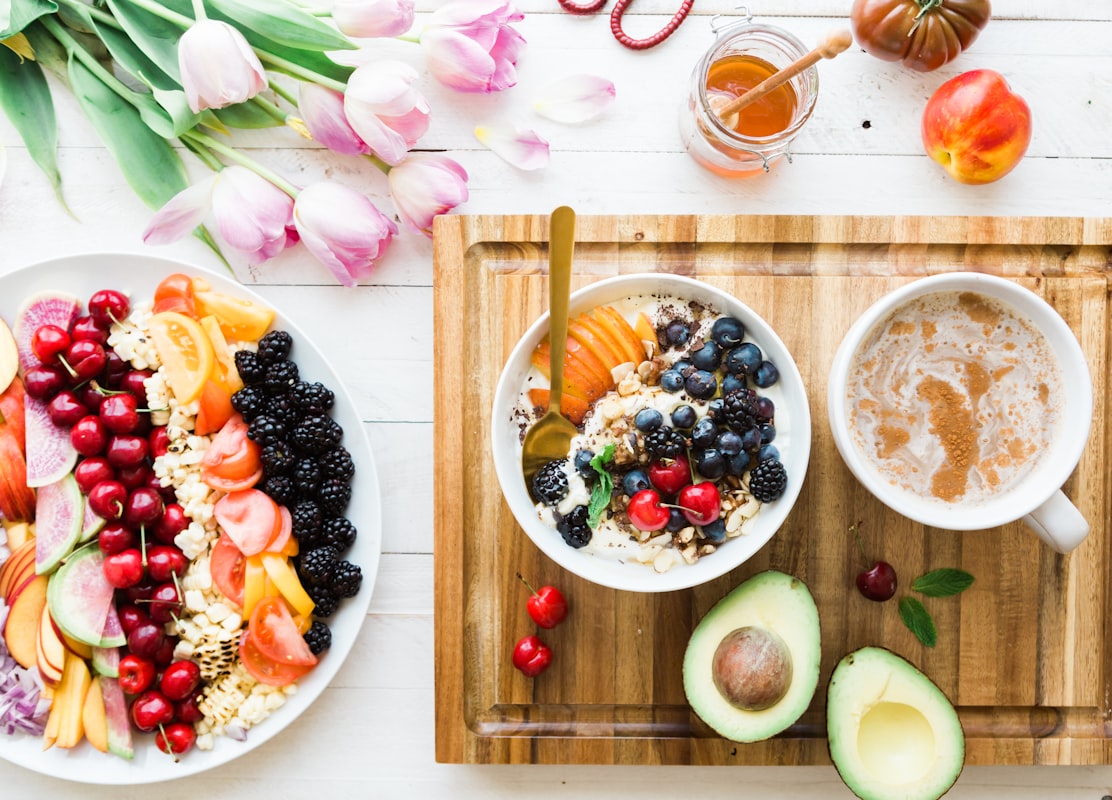 Nutritionist planning balanced meals
